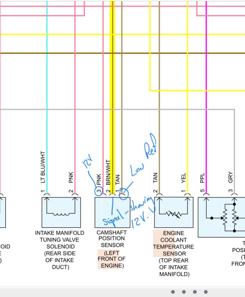 2003 Cadillac CTS PO343, cam sensor high voltage. ScannerDanner Forum