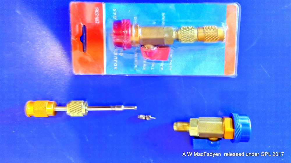 AC Schrader valve replacement (almost completely) without refrigerant