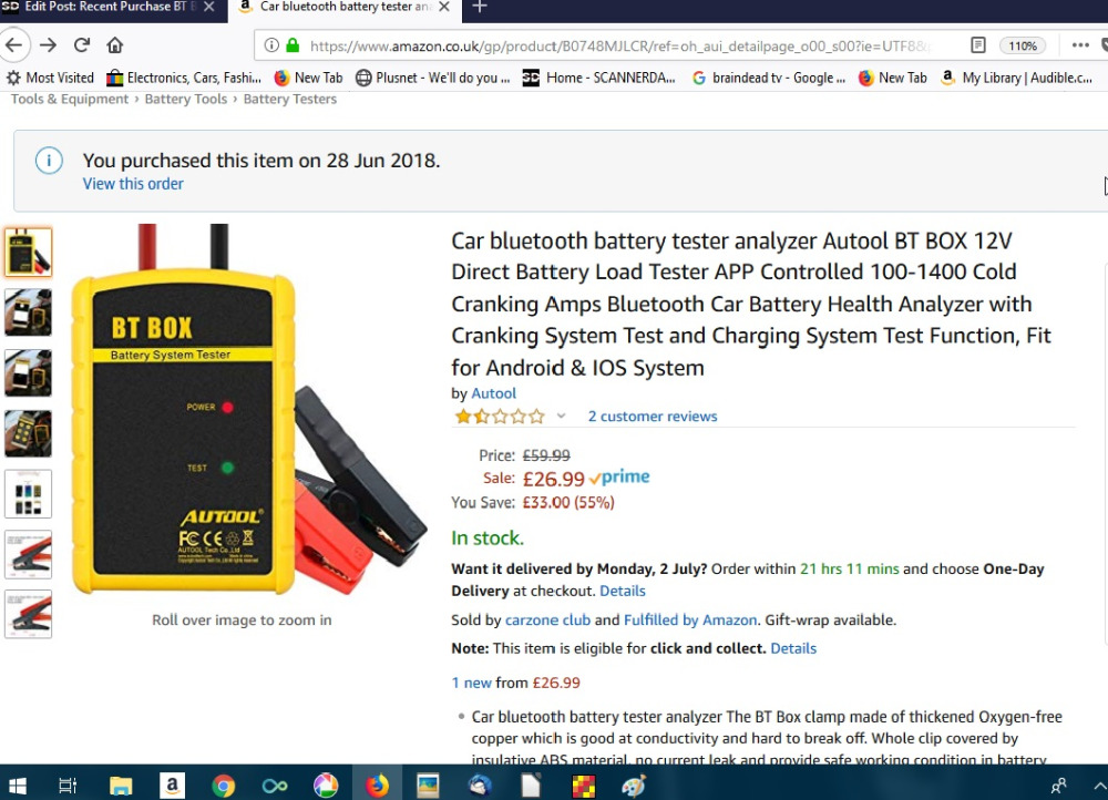 Purchase BT Box Low Cost AC Impedance Battery Tester Android IOS ScannerDanner Forum
