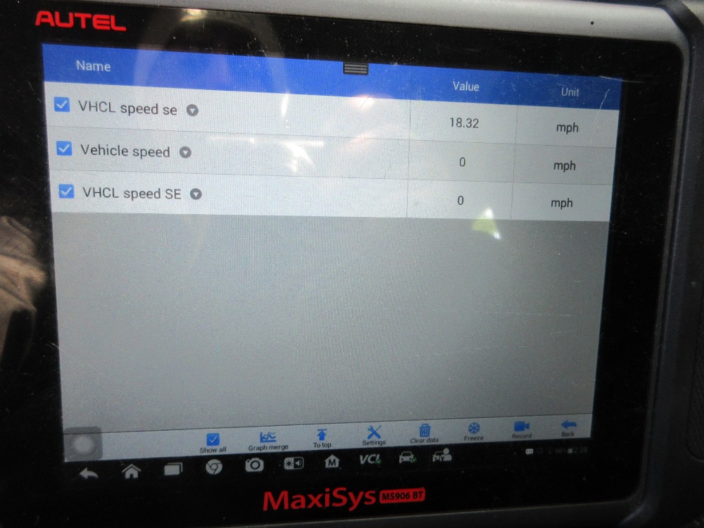 Re2012 Nissan Versa CVT unusual speed sensor data ScannerDanner