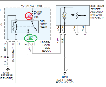 2003 chevy silverado fuel pump wiring diagram