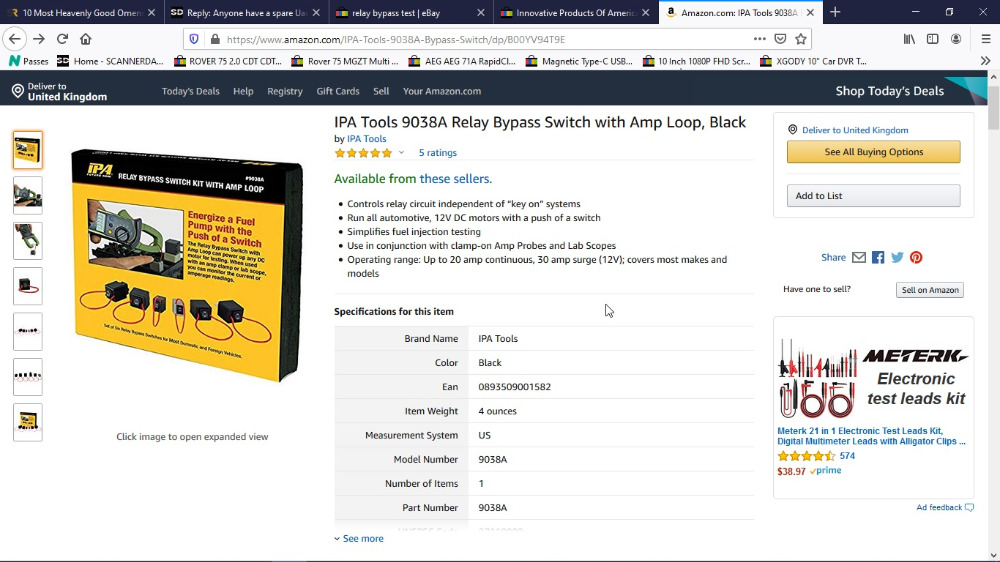 Anyone have a spare Uactivate circuit tester for sale ScannerDanner